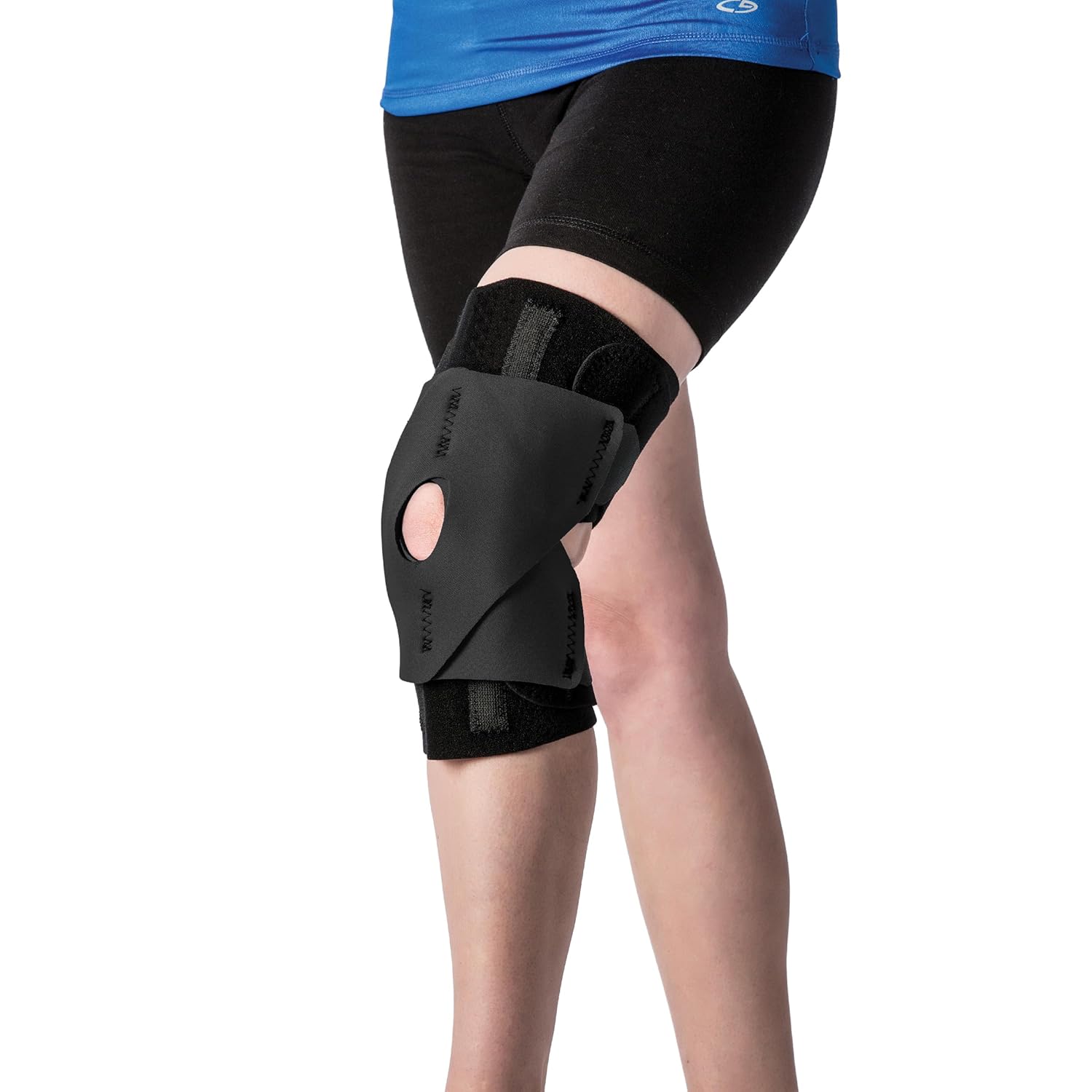 Core Products Performance Wrap, Brace, Knee Support and Stability for Running, Basketball, Weightlifting, Gym, Workout, Water Sports - Regular