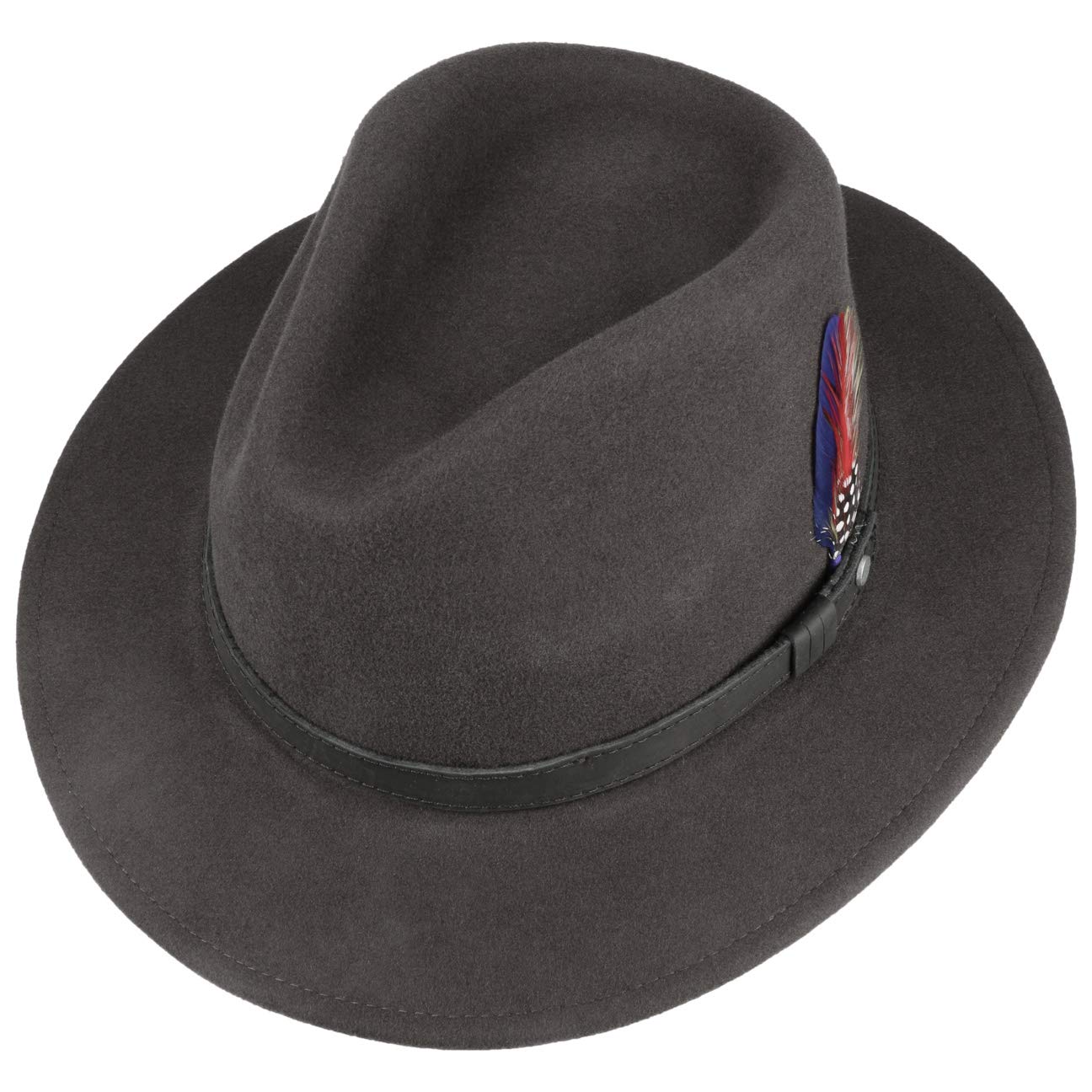 Stetson Yutan Filzhut Damen Herren Winterhut aus Wollfilz Asahi Guard Schmutz- und Wasserabweisend Outdoor knautschbar Traveller Sommer Winter