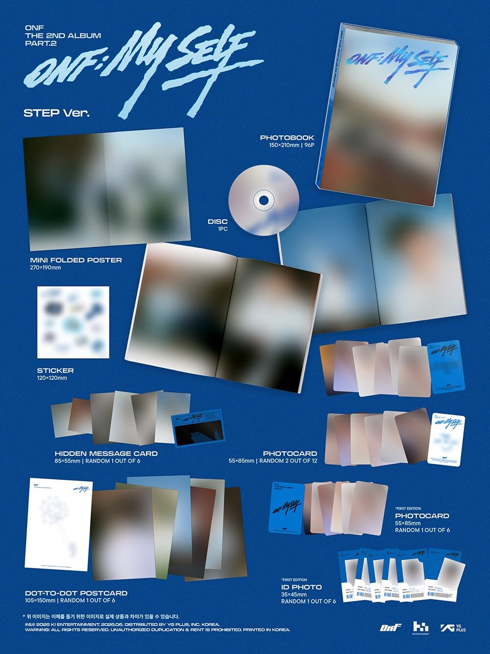 ONF ONF:MY SELF [3 Ver Set (1 Photobook + 1 Digipack + Platform Ver.) Random Cover] The 2nd Album Part.2