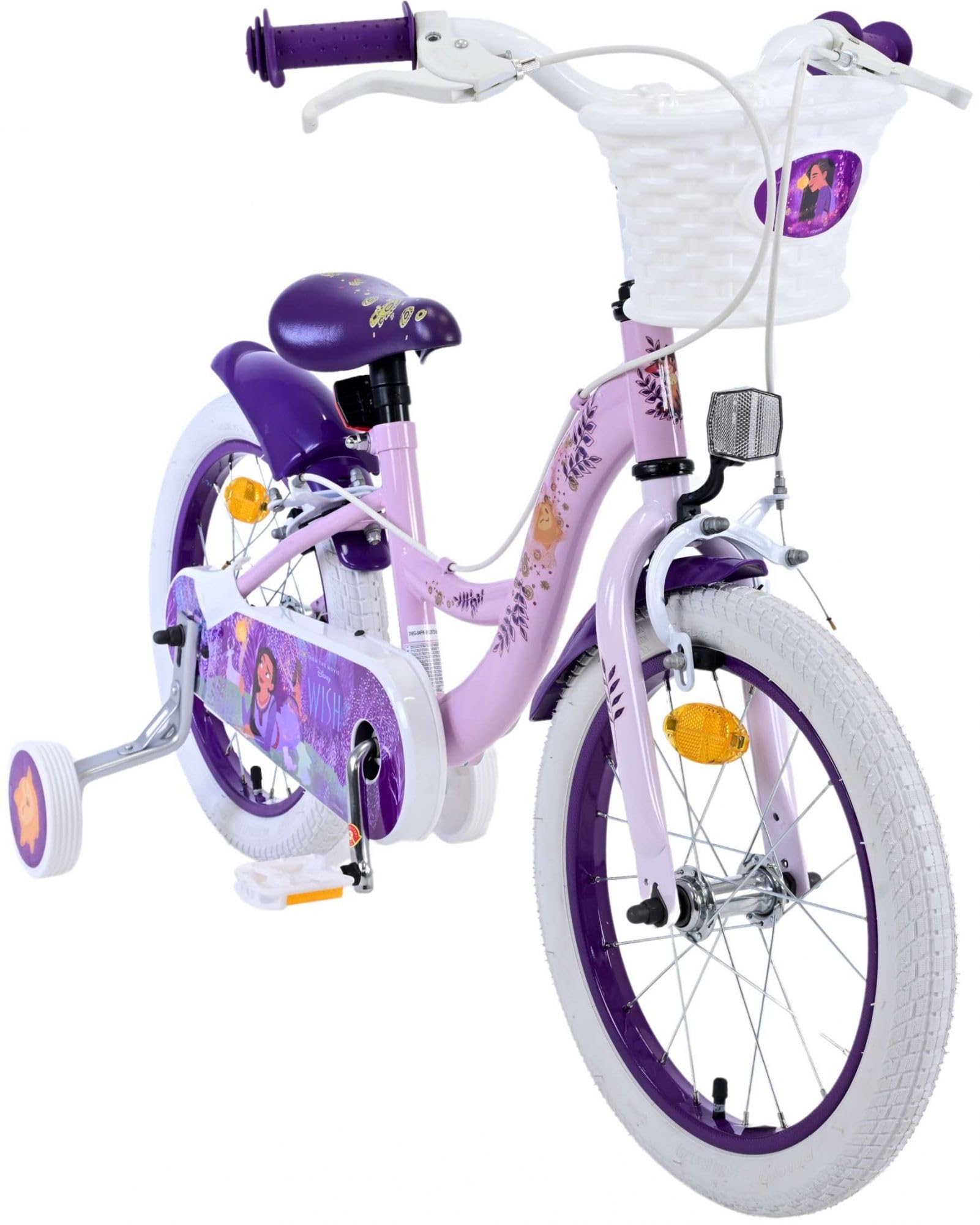 Volare Vélo pour enfant Disney Wish 16", sans frein à rétropédalage