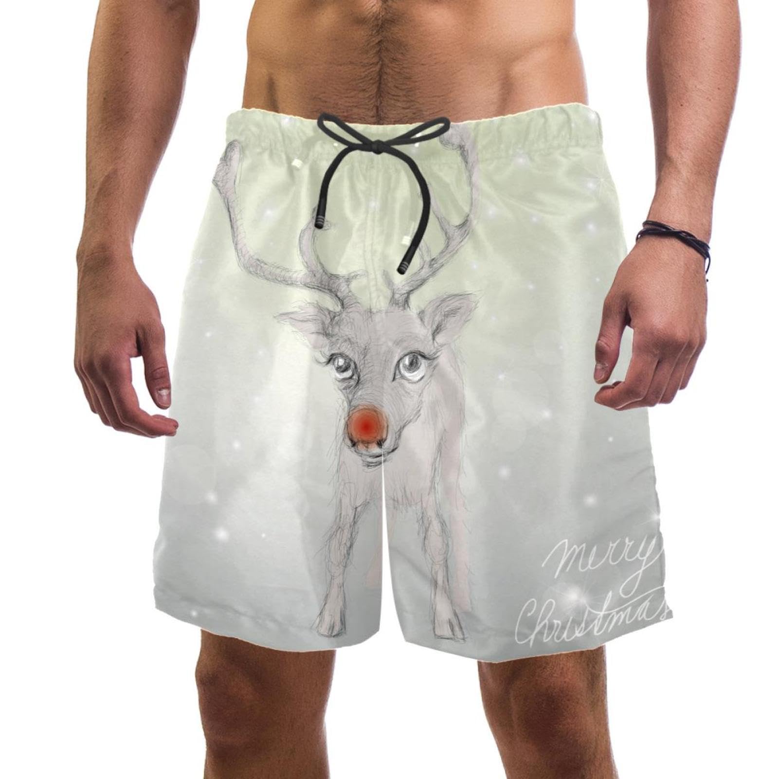 Short de plage renne maillots de bain pour hommes soleil - 5