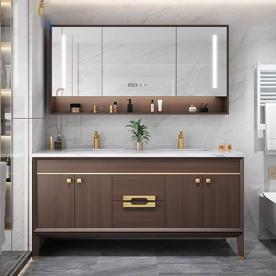 脱毛器 GRANTS VANITY Origin 21 Lundy 36-in Greige Undermount Single Sink Bathroom