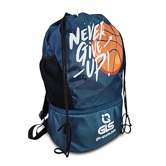 GLS Beast Basketball Volleyball Throwball Drawstring Backpack Bags (Blue, 21L)