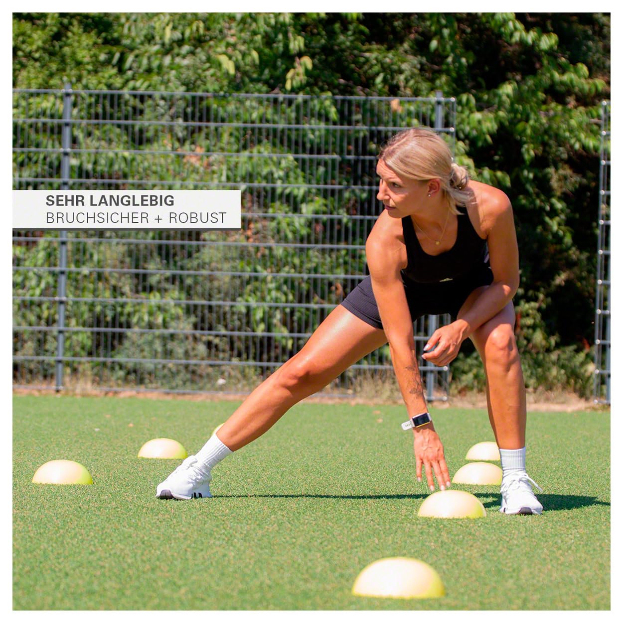 Sport-Tec Markierungshalbkugel Markierungshütchen Trainingshütchen Hütchen Training Fussball 40 Stück
