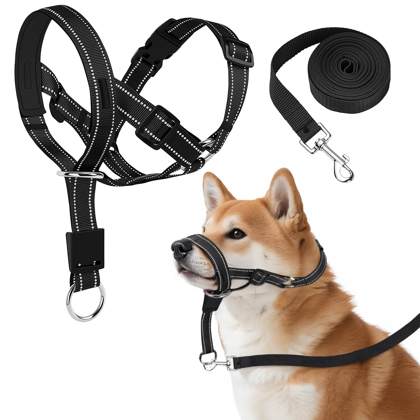 Dog Head Collar, No Pull Head Harness