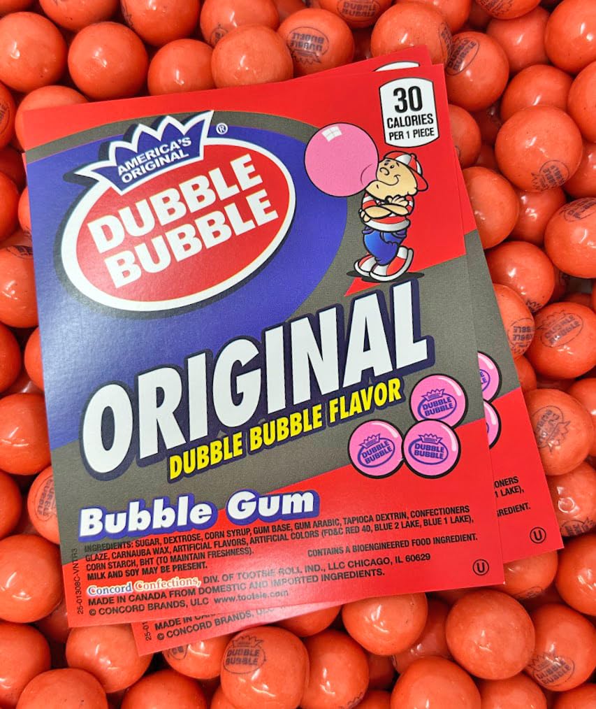 SweetGourmet Original Bubble Gum Balls Classic Pink Gumballs 1928, 1 inch Diameter, Bulk Vending Machine Size, 3 Pounds