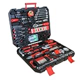 238pcs Artman Tool Set, Mechanic Tool Set with Wrench, Tape Rule, Hack Saw, Claw Hammer etc, Auto Repair Tool Kit with Plastic Toolbox Storage Case (MT-TS002)