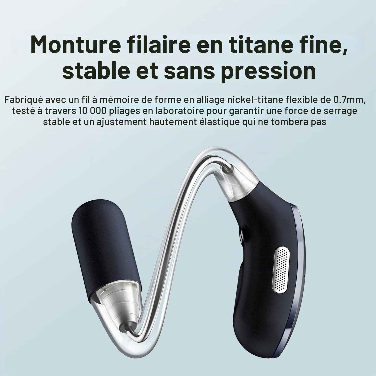 Mibro OpenEar Pro Écouteurs Bluetooth sans Fil, 30H, Double Connexion&IPX4 | Lightweight 7,2 g par Écouteur, Appels Clairs avec Micro, pour Bureau, Marche, Sport et Trajets Quotidiens(Noir)