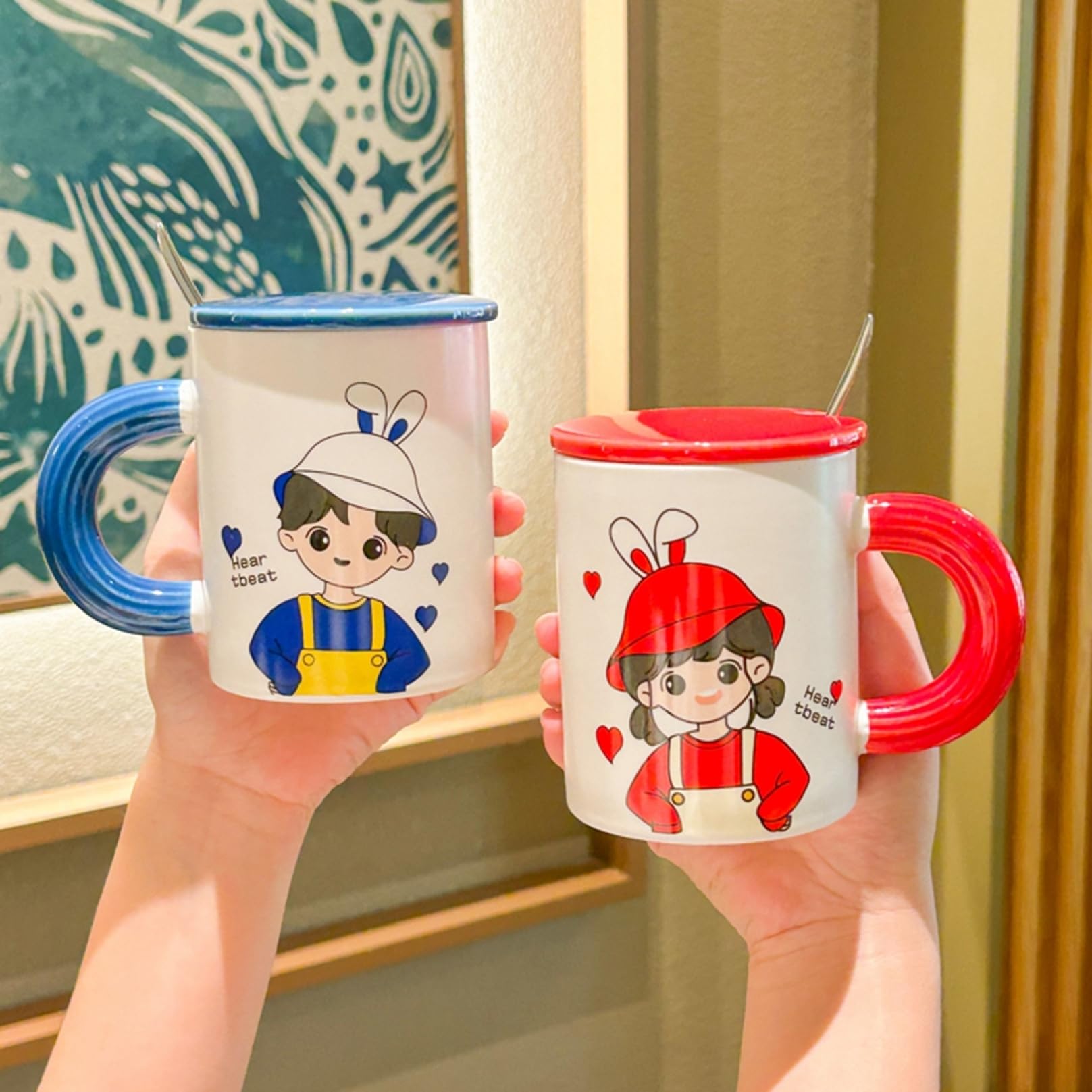 Amazon.co.jp: マグカップ ペア おしゃれ 可愛い セラミックカップ