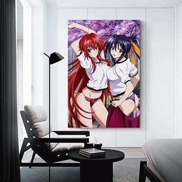Hellove Anime Posters Highschool Dxd Posters Canvas Art Poster And Wall Art Picture Print Modern Family Bedroom Decor Posters 16x24inch(40x60cm)