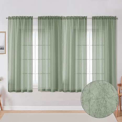 Light Green Sheer Curtains
