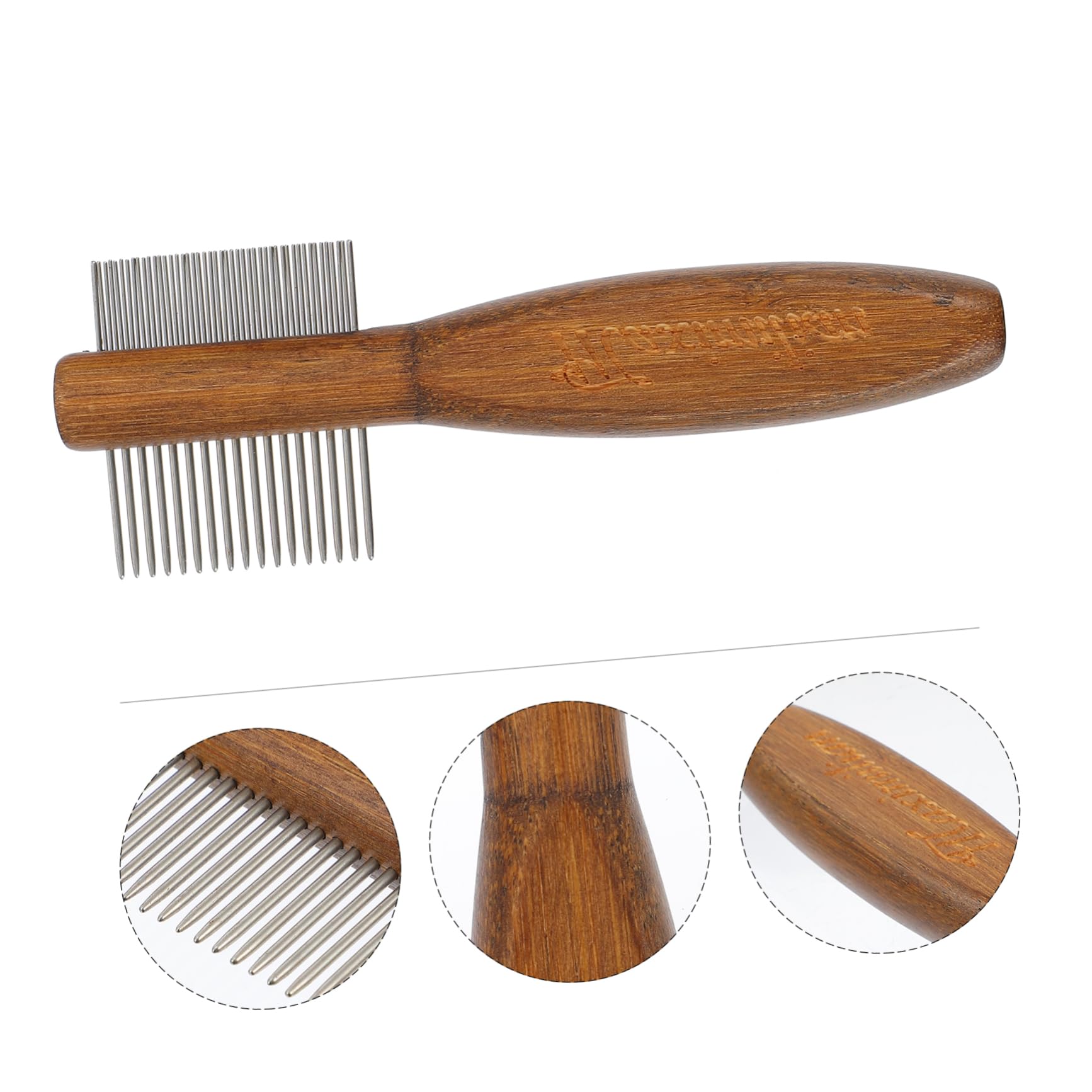 YARNOW 3 Piezas peine de belleza peine de concha de herramienta de limpieza gato cepillos de limpieza cepillos a herramienta de aseo para mascotas de doble limpio