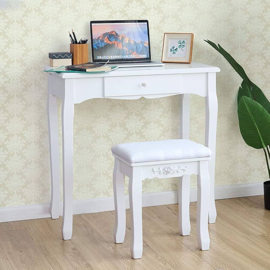 Amazon.com: Giantex Makeup Vanity Table with Mirror and