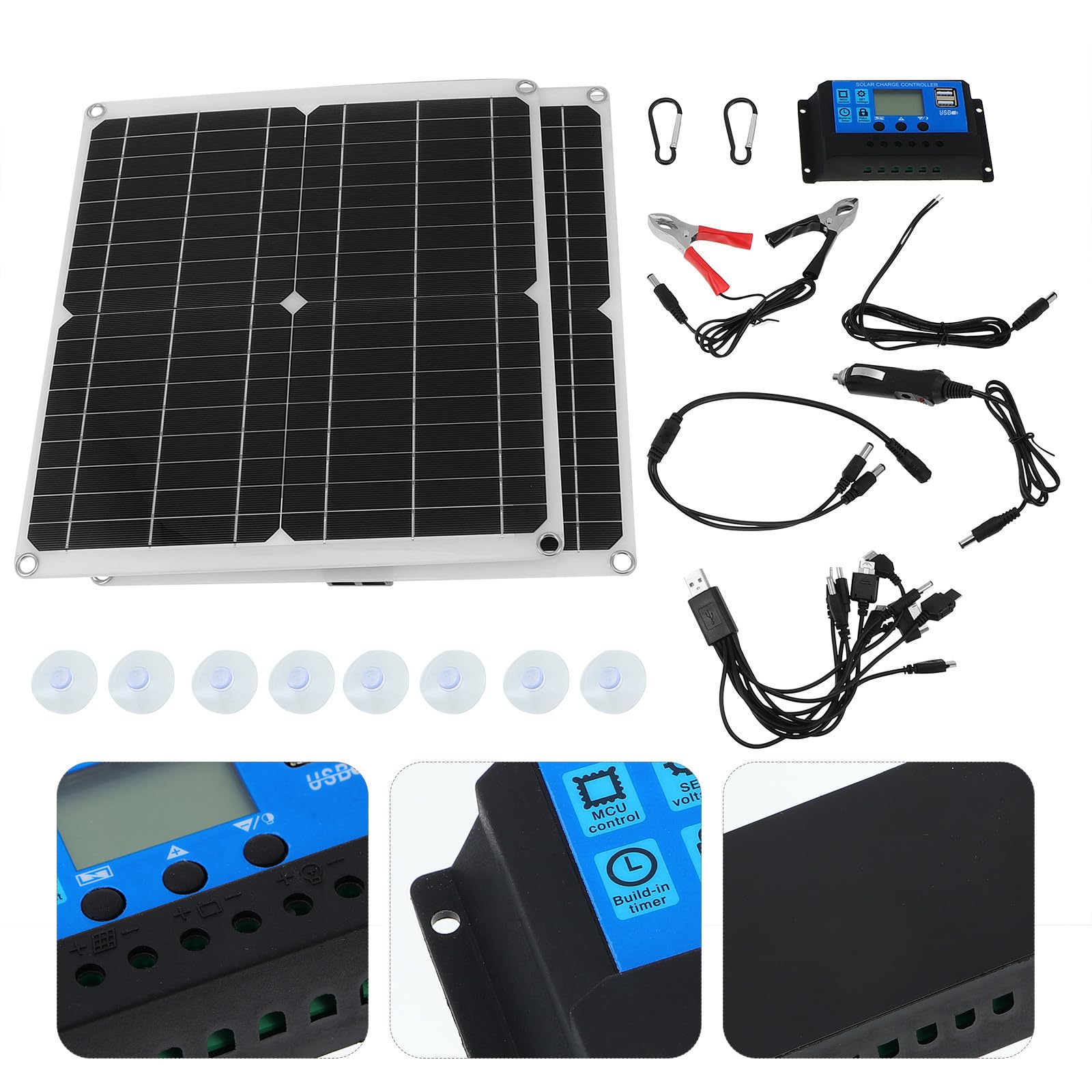 Kit Pannello Solare 300w Monocrystalline, Uscita Dc18v USB 5v