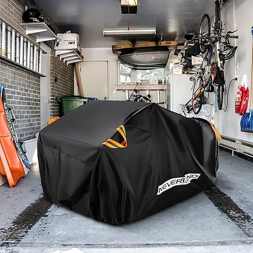 Miniatura 7 de NEVERLAND Cubierta de cuatrimoto, impermeable, resistente, 300D, protección para todo tipo de clima, hasta 82 pulgadas, 4 ruedas, almacenamiento al