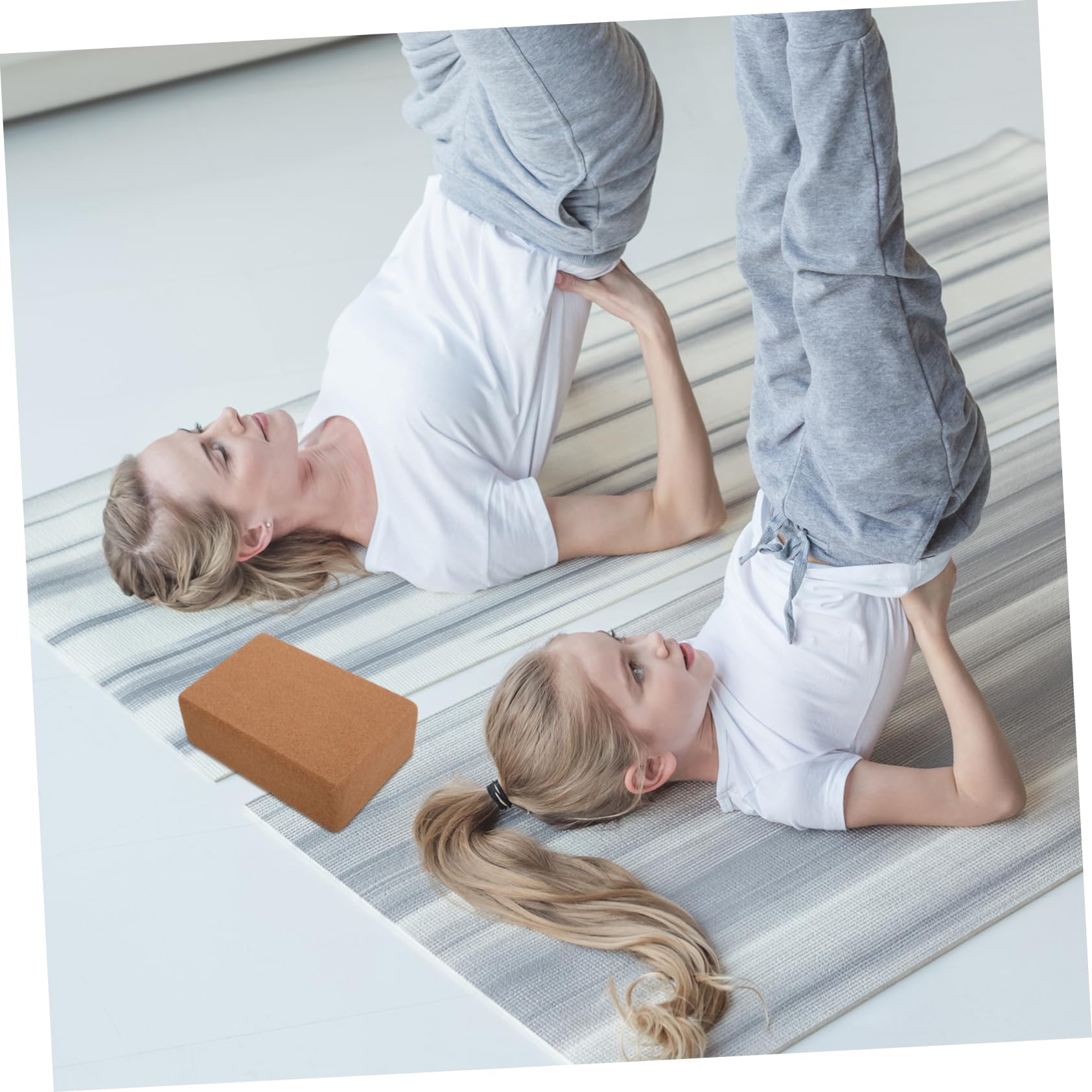 Kork Yoga Block für Kinder Rutschfest Hochdichtes Naturkork Multifunktional für Yoga Fitness und Tanz Verbessert Gleichgewicht und Flexibilität