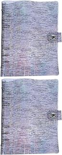 Ciieeo 2 Peças Capa De Fichário A5 Diário Fichários Coloridos Pastas De Arquivo Colorido 6 Furos Fichário Capa De Caderno Pasta De Folhas Soltas Caderno Fólio Capa De Portfólio A5