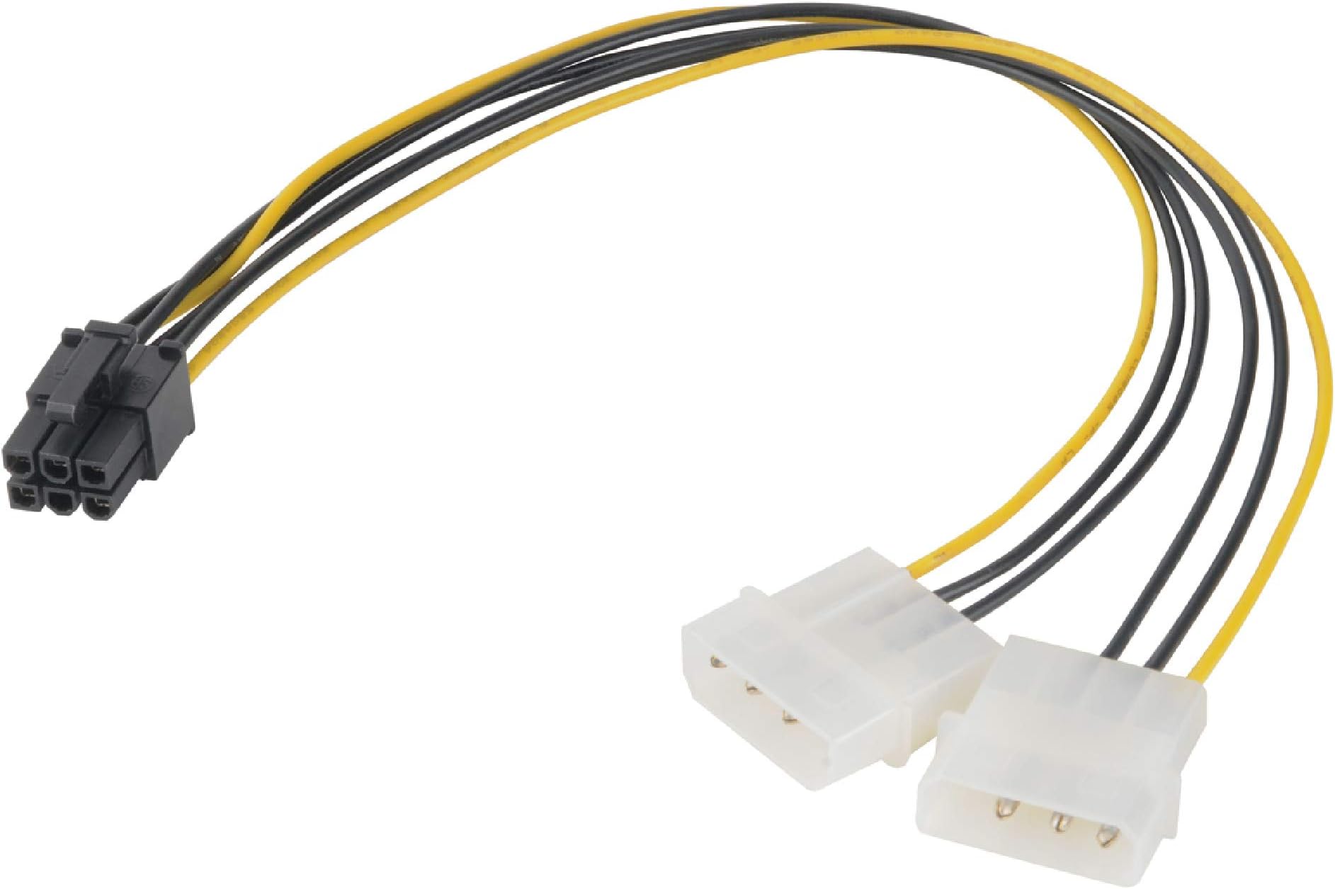 J&D 2 Pezzi Cavo Di Prolunga Alimentazione EPS 8 Pin Per CPU - 30 Cm - Connettori Maschio/femmina ATX 12V, Guaina Flessibile, 18 AWG
