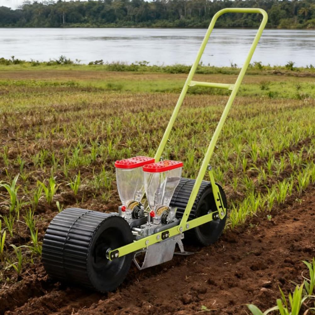 Dispositif de plantation de maïs de précision réglable, 8 acer/heure multifonction pressé à la main, espacement des rangées de semis 8 à 13 mm (vert)