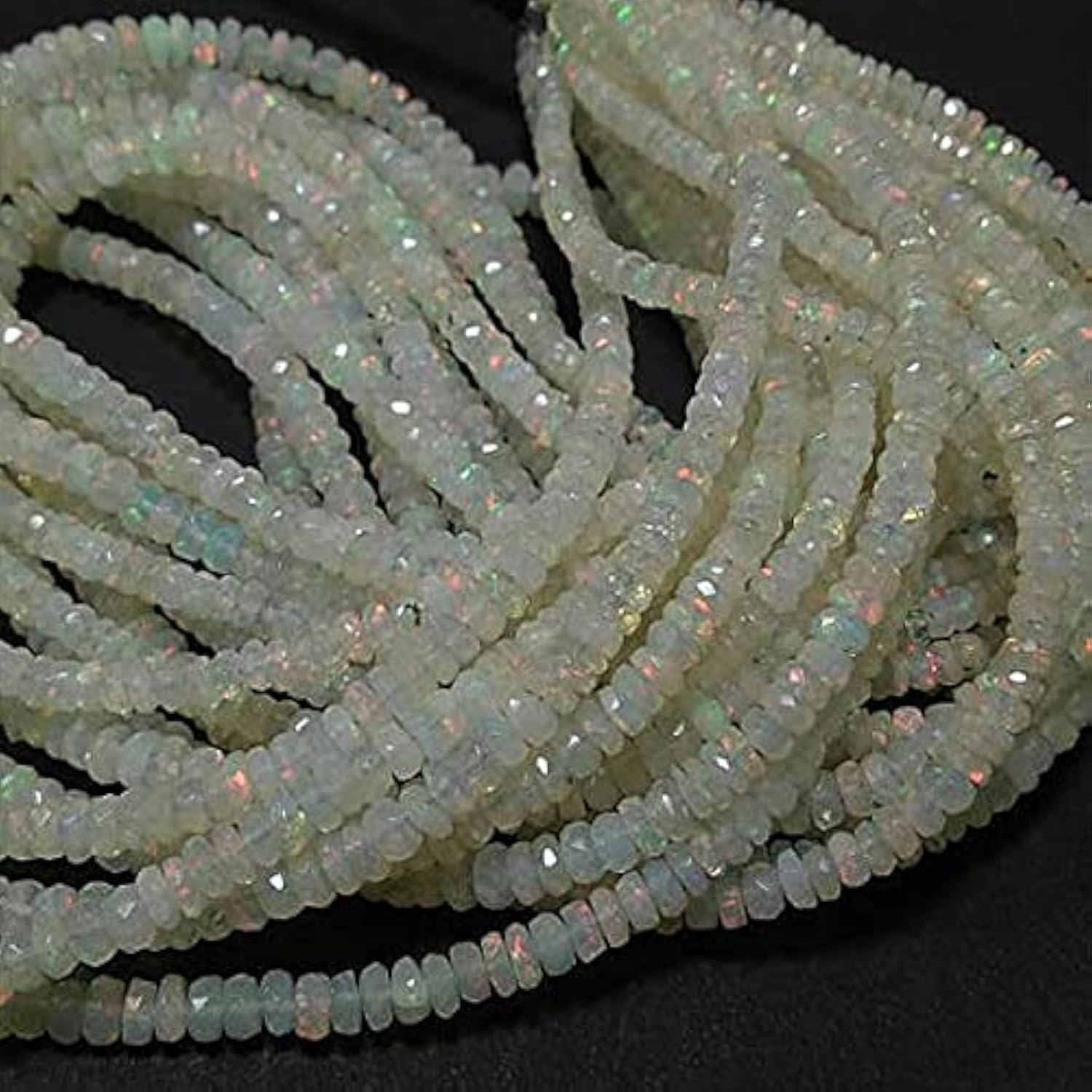 Opal de feu d'Éthiopie naturel LKBEADS pour la création de bijoux en perles facettées de luxe