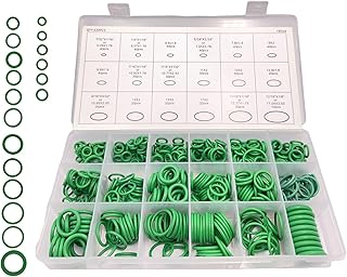 530PCS Car Air Conditioning O Ring Kit Seal Gasket Washer Compressor Seal Assortment Set 18 Sizes Car Air Conditioning AC O Ring Kit Universal for Vehicle Repair Plumbing Air or Gas Connections
