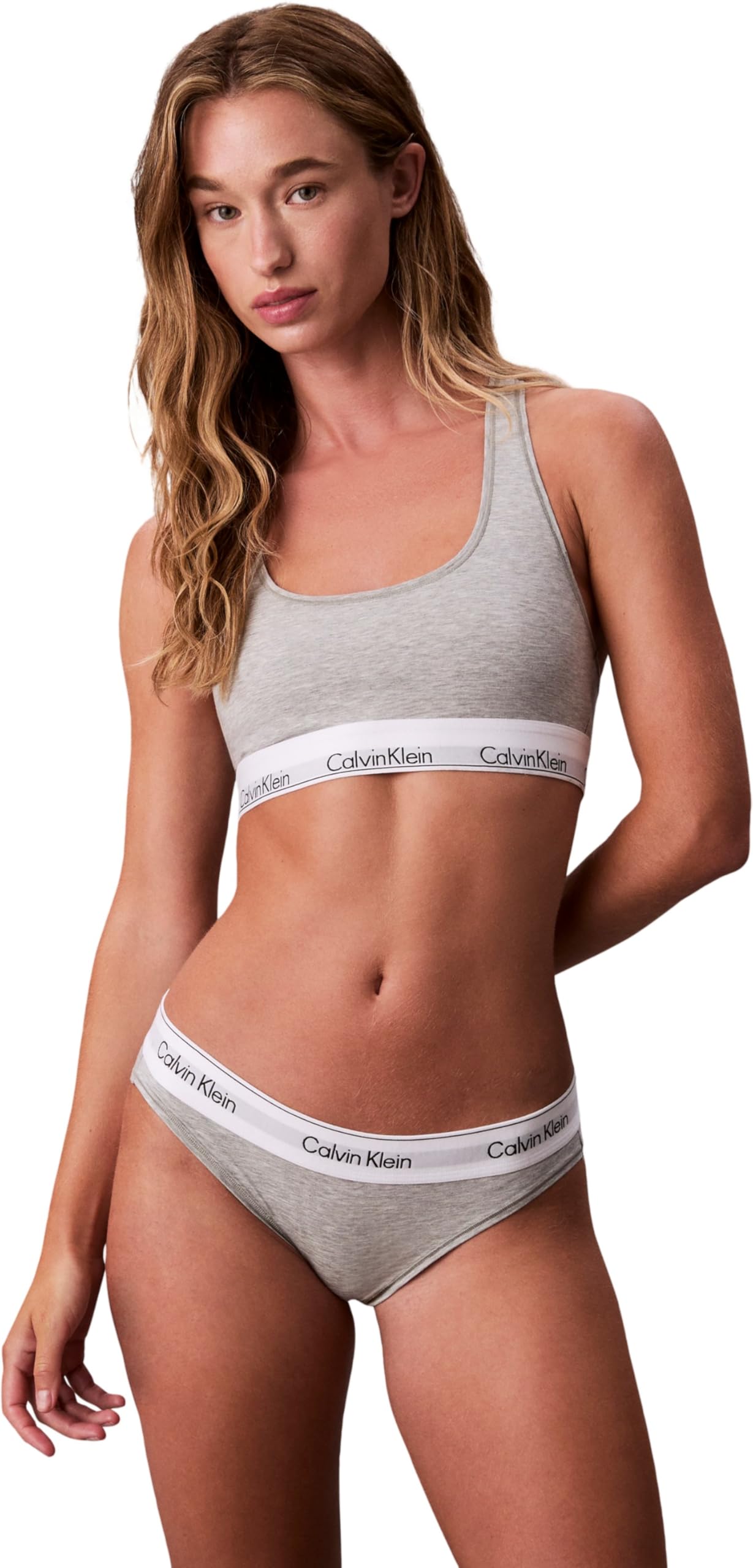 Calvin Klein Damen Bralette Unlined mit Logobund