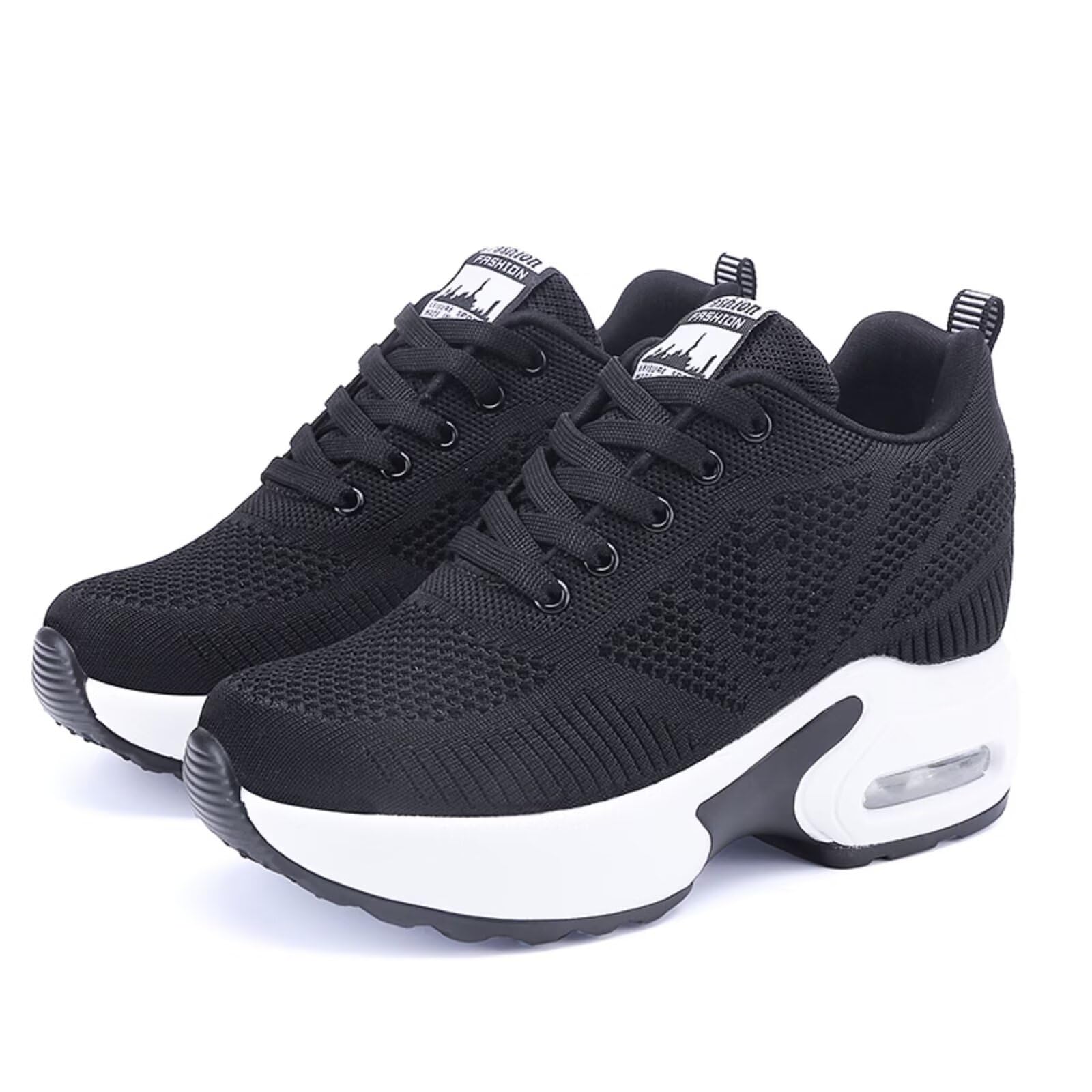 Zapatillas con Tacón de Cuña para Mujer Zapatillas Deportivas Transpirables Zapatos Ligeros Invisibles para Aumentar Estatura