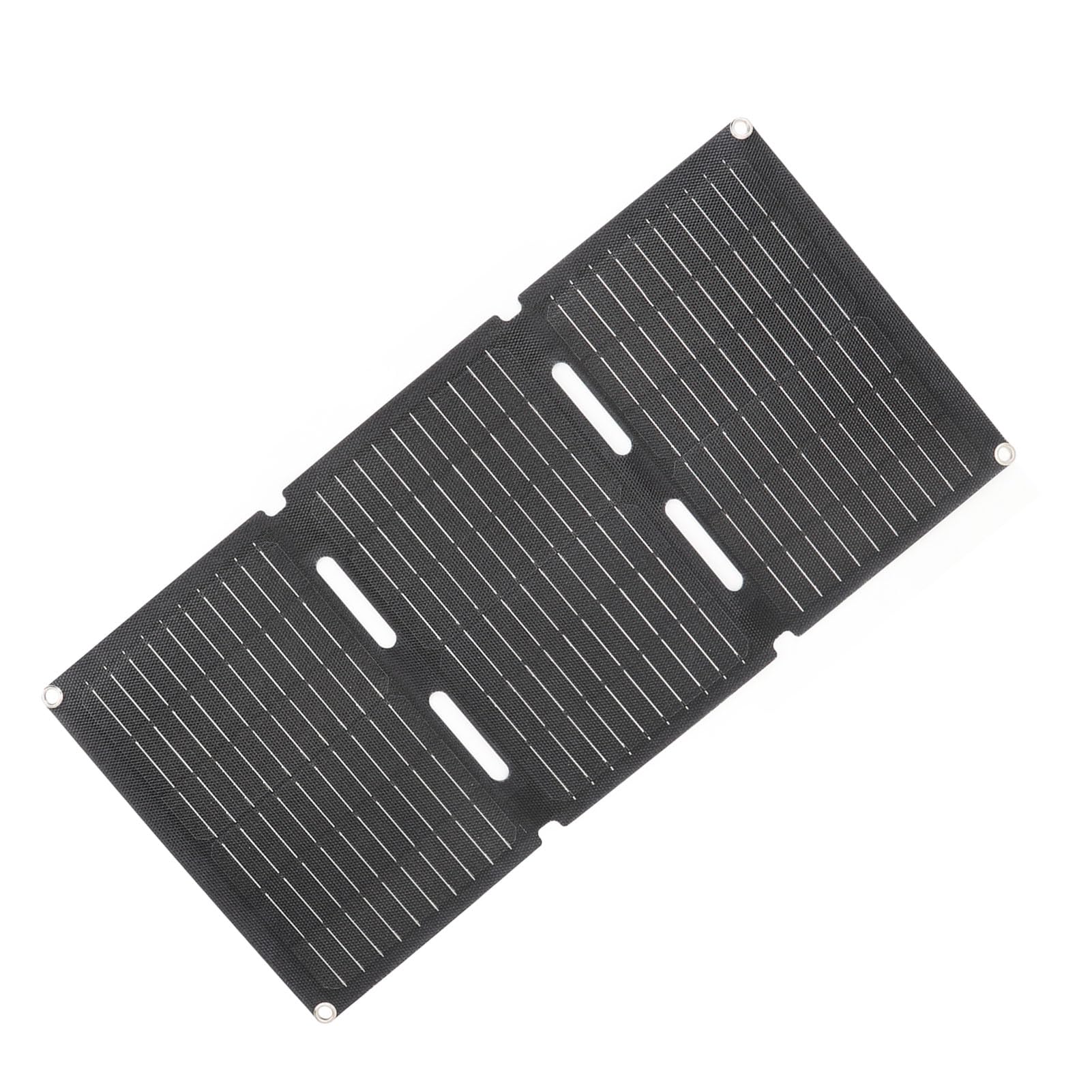 Pannello Solare Pieghevole, Pannello Caricatore Solare Portatile in Silicio Monocristallino da 60 W con Doppie Porte USB, Impermeabile per Escursionismo, Campeggio e