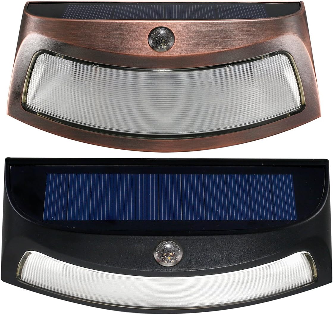 SOLUSTRE 2pcs Led Sconces Lighting Motion Sensor Light Human Induction Solar Power Lamp Wall Night Solar Lamp Outdoor Fence s Solar Porch Wall Simple