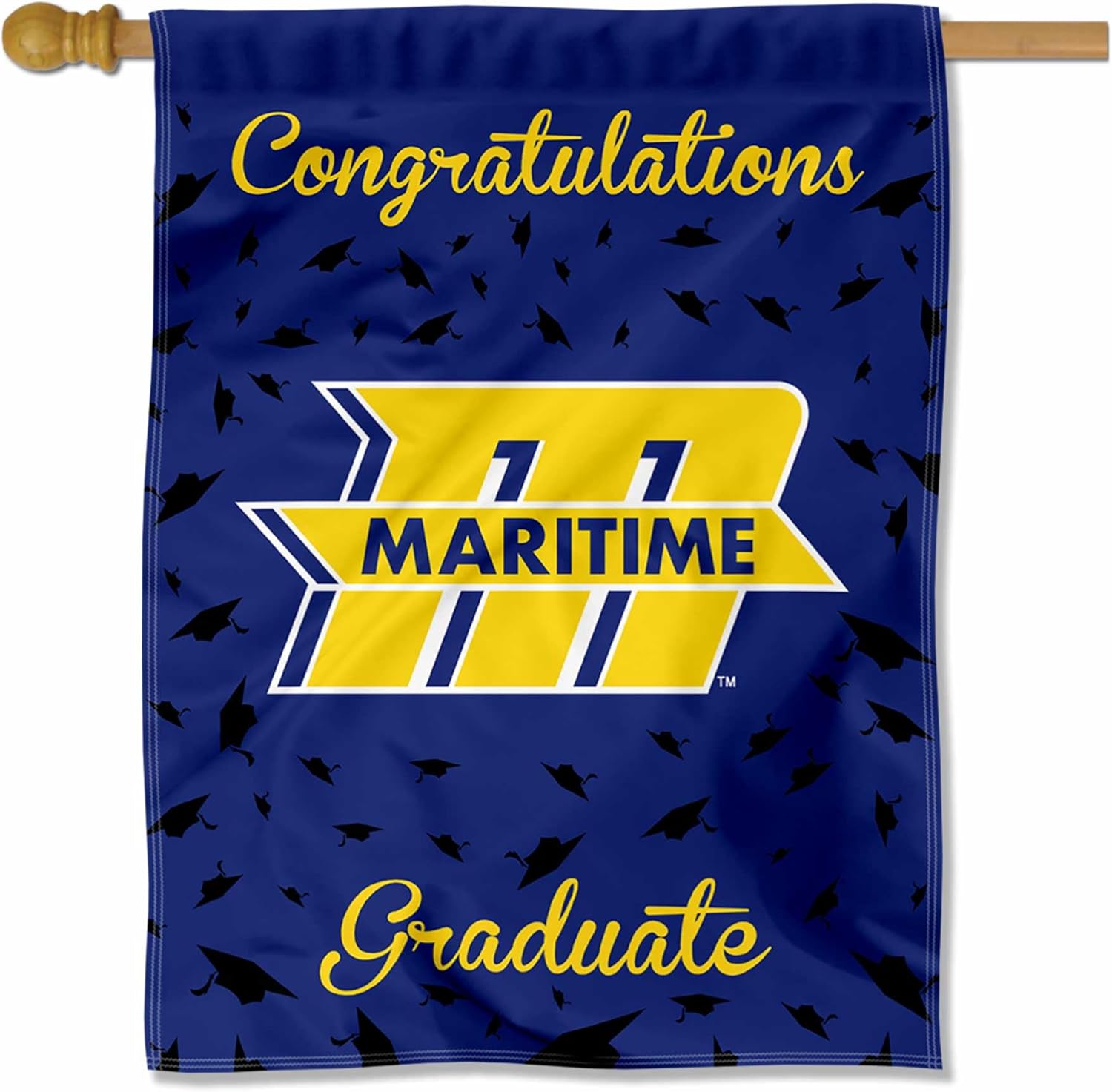 Massachusetts Maritime Buccaneers Graduation Gift Banner Flag