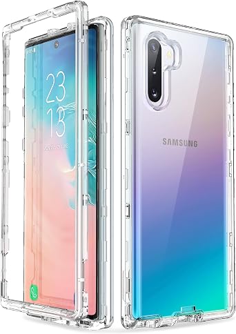 ULAK Galaxy Note 10 Case, Heavy Duty Shockproof Rugged Protection Case Transparent Soft TPU Protective Cover for Samsung Galaxy Note 10 6.3 inch 2019 Without Screen Protector, Crystal Clear