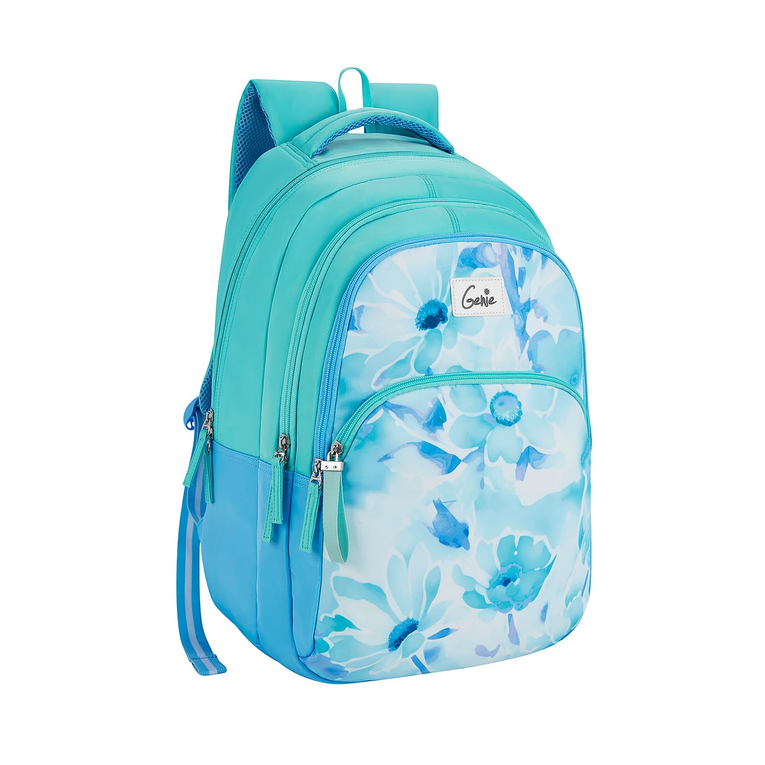 School Backpack for Girls |19 In-36 Ltr with Three Compartments, Side Pockets and Light Weight with Padded Shoulders |Best for Books,Stationery,Lunch Box & Essentials
