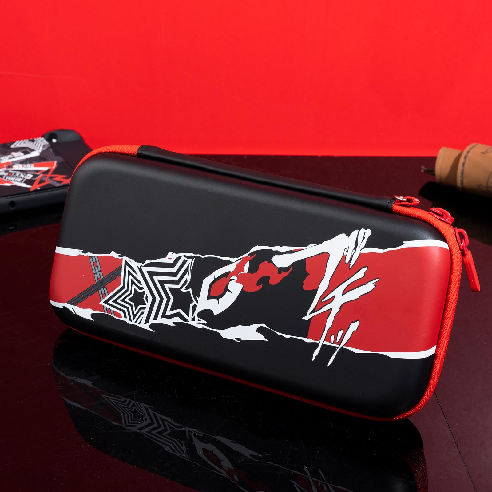 Funda de transporte para Nintendo Switch/Switch OLED, funda rígida protectora portátil de viaje con 20 ranuras para tarjetas de juego, funda de almacenamiento rígida para consola Switch y