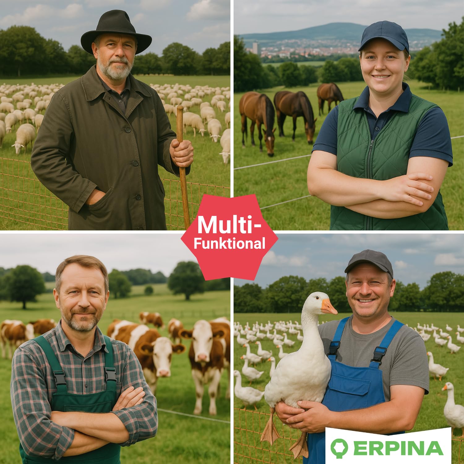 10er Pack Winkeleisenpfahl 115cm lang - der robuste Weidezaunpfahl für harte Böden verleiht dem Weidezaun sicheren Halt - für die langlebige und sichere Einzäunung von Weideflächen.
