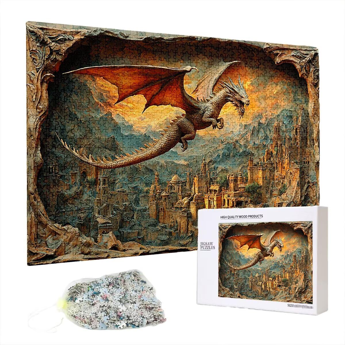 Puzzle 2000 elementów, latawiec, 2000 elementów, drewniane puzzle dla dorosłych, trudna łamigłówka, gra logiczna dla całej rodziny, drewniane puzzle do dekoracji salonu, prezenty, B-58