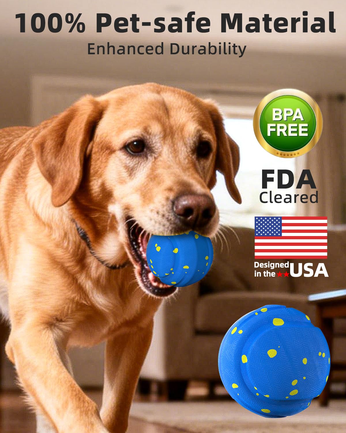 Juguetes interactivos para perros medianos y grandes, regalo de cumpleaños, juguete interactivo indestructible para masticadores agresivos, juguetes antiaburrimiento, material duradero