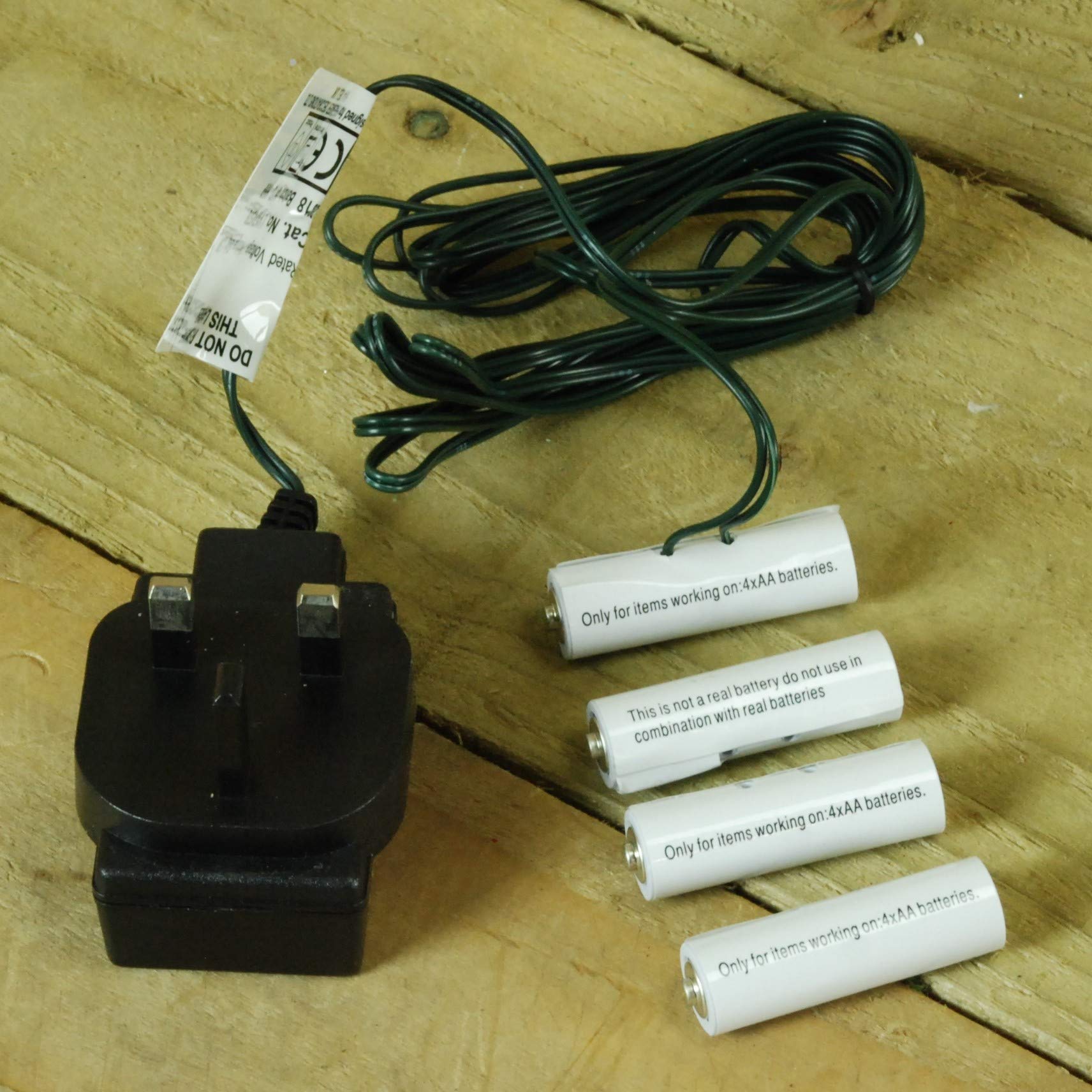 Premier Multicolor 4 X 6V Aa Money Saving Battery Replacement Plug In Adapter