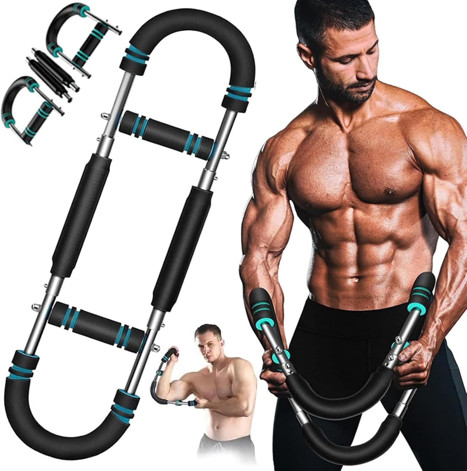 Twister Armtrainer, verstelbaar van 66 tot 110 lbs, U-vormig Twister Armtrainer, verstelbaar van 66 tot 110 lbs, U-vormig