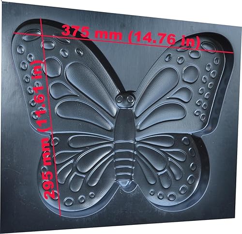 Miniatura 5 de Molde de hormigón Escultura de mariposa DIY Yeso Hormigón Stepping Stone Moth Garden Path Moth Statue (D54)