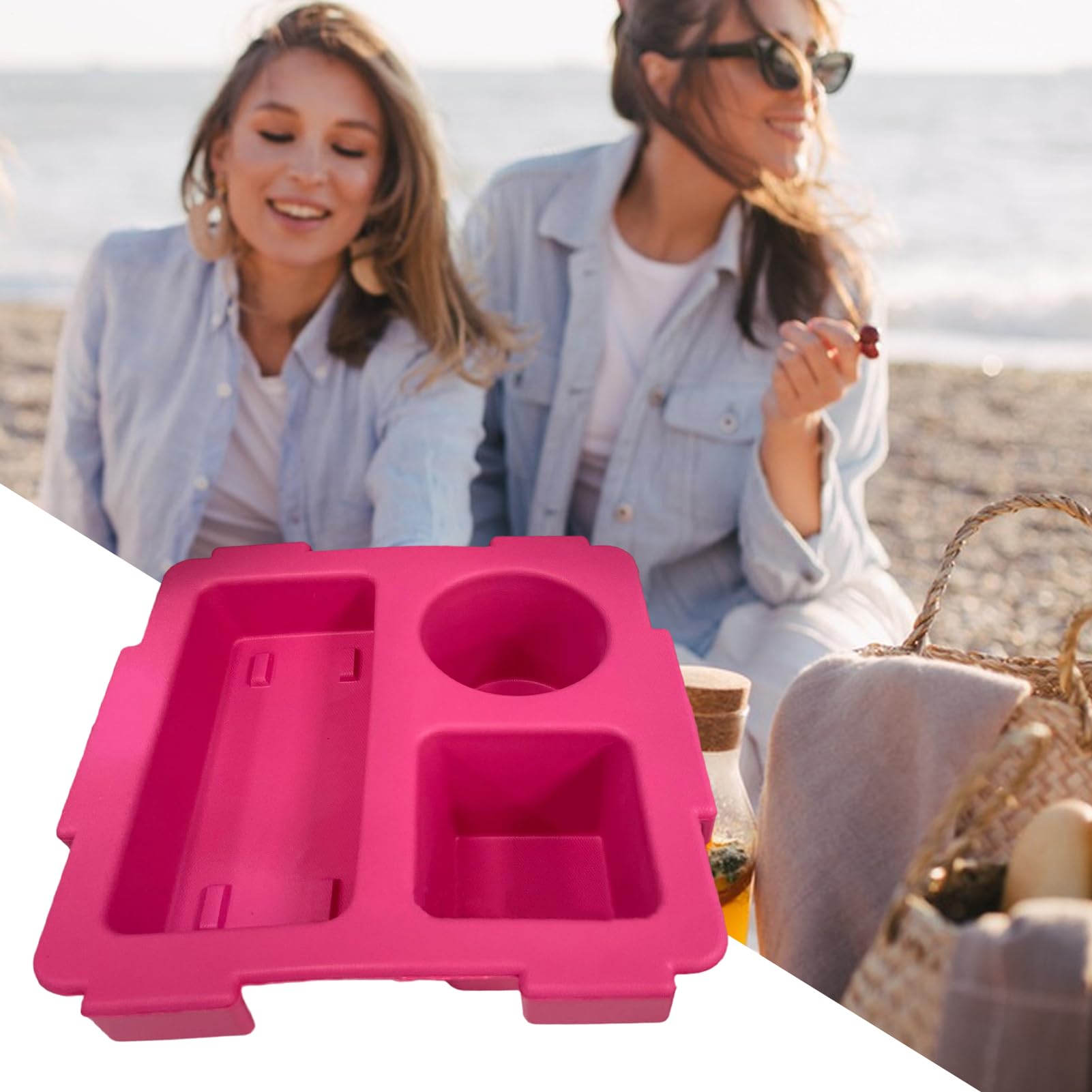 Soporte de Taza para Bolso Bogg, Accesorio de Soporte para Bebidas de Bolsas de Playa, Bandeja de Soporte de Copa para bocadillos, Soporte de Botellas de Agua para Accesorios de Bolsas Bogg