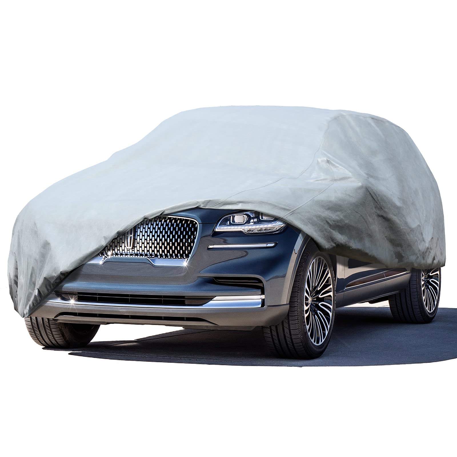 Leader Accessories SUV Car Covers for Automobiles All-Weather Limited Waterproof, Breathable Full-Exterior Covers for Indoor and Outdoor Use, Fits 175"-187"