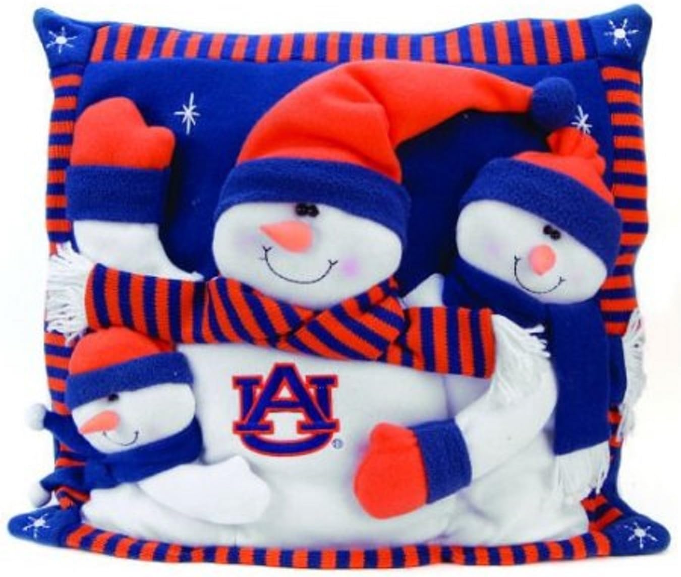 SC Sports Auburn Tigers Snowman Pillow 18"