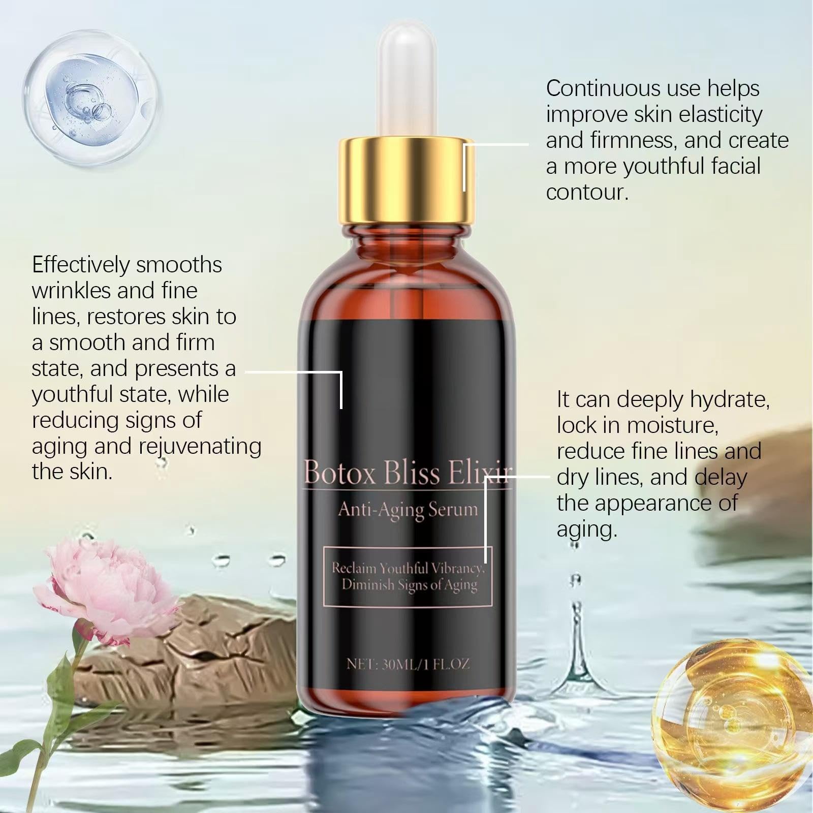 TÓUS BEAUX 美容液 30ml Amazon | 美容液 ボトックス ブリス エリクサー、ボトックス フェイス