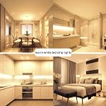RadiantFlux Lumières de bande led blanc chaud pour la chambre, 16.4ft 300Leds, Dimmable, souple, super lumineux LED Lampes à ruban pour salon, cuisine, Vanity Mirro (utilisation intérieure)