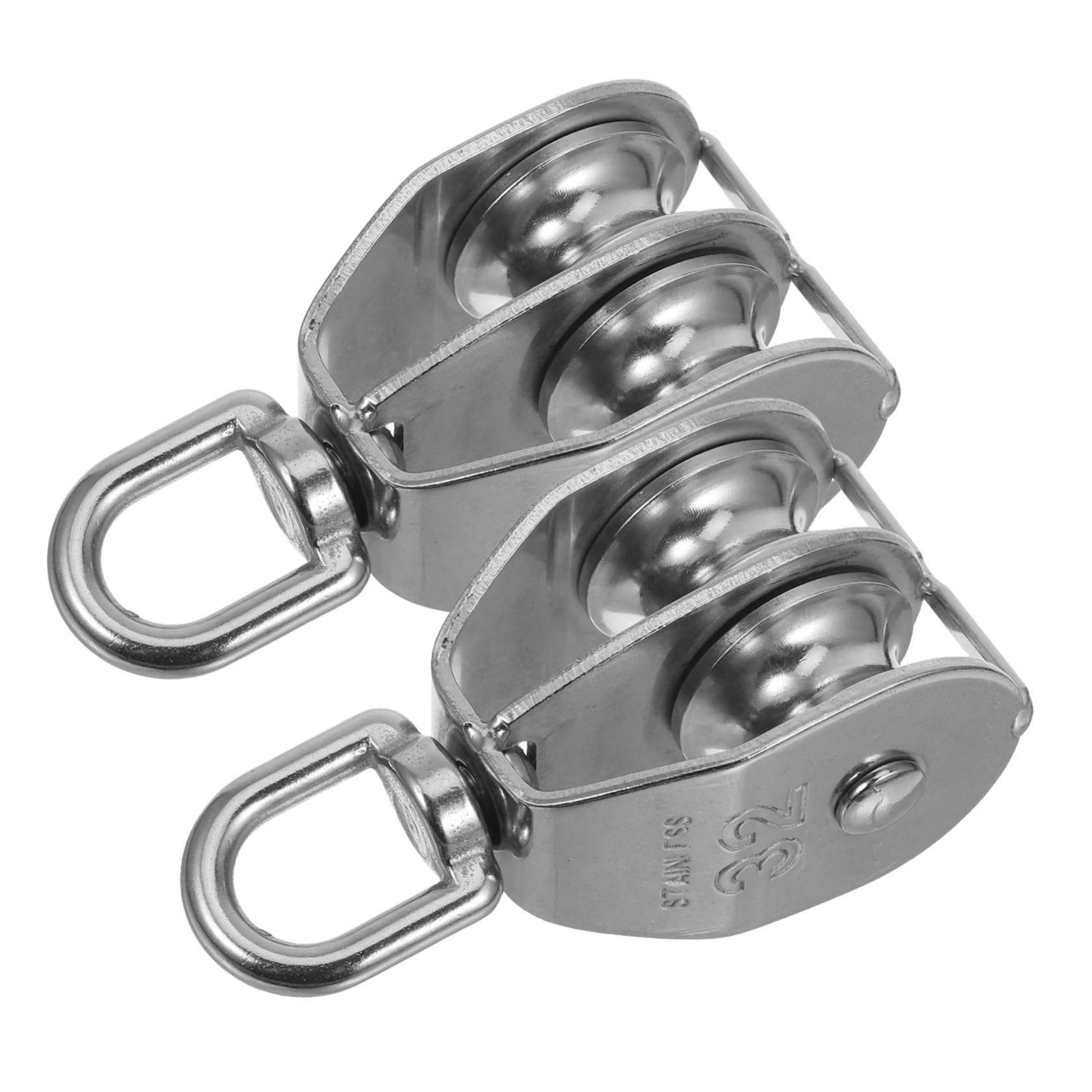 Sistema de polea doble de acero inoxidable Heavy Du para levantamiento de pesas, entrenamiento equint, accesorios de entrenamiento de gimnasio, fitness en casa, juego de polea de cable ajustable