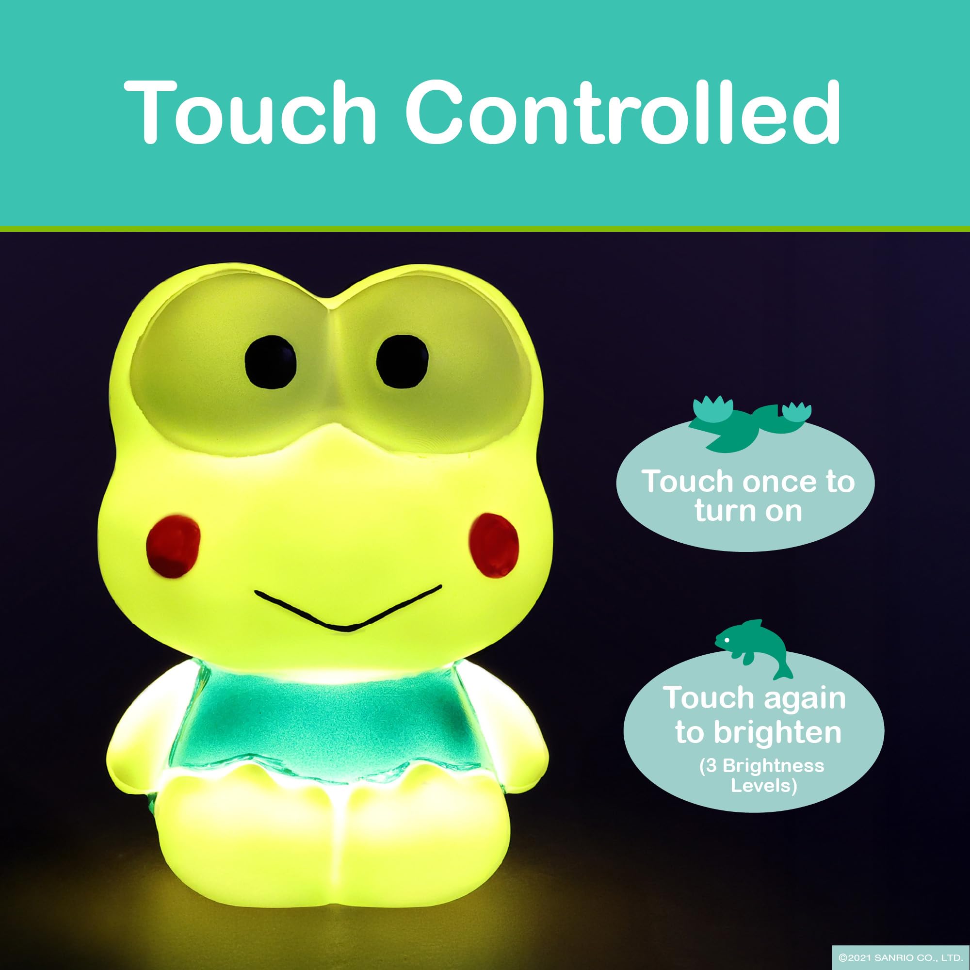 Blue Sky Studios Hello Kitty Character Light, Touch-Controlled Lamp for Girls Bedroom Cute Kawaii Desk Decor - Image 3