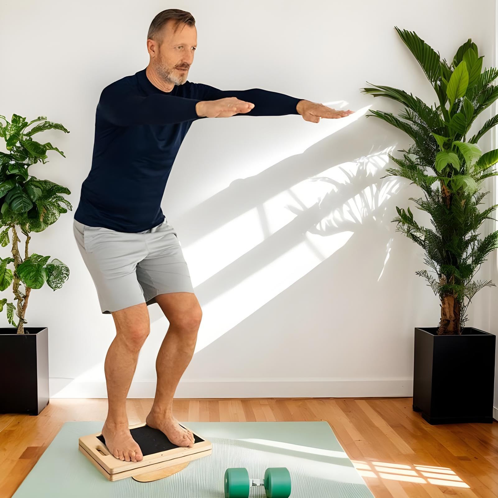 Tabla Inclinada Equilibrador Piernas Rodillas Tobillos Tabla Sentadilla