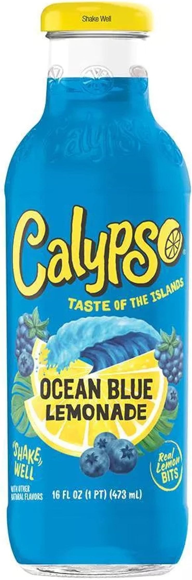 Calypso Fruit Juice, Lemonade Ocean Blue, 16 Ounce