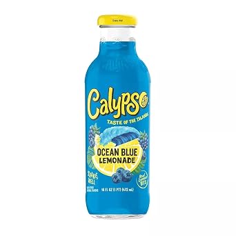Calypso Fruit Juice, Lemonade Ocean Blue, 16 Ounce