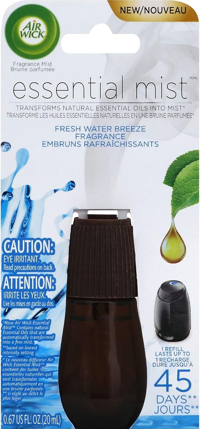 Air Wick Essential Mist Fragrance Oil Diffuser Refill, Fresh Water